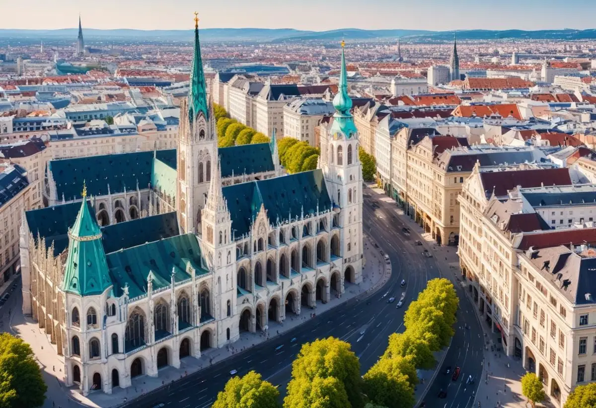 Sevärdheter Wien illustration